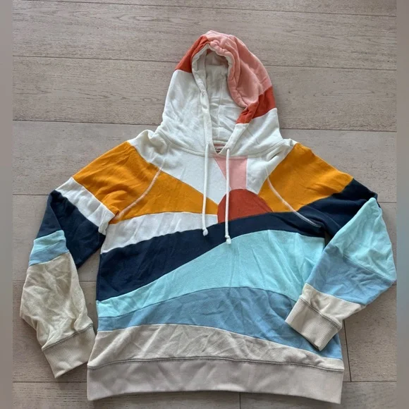 Faherty | Soleil Sunset Hoodie Sweatshirt, M - Picture 2 of 6